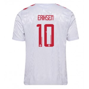 Fotbalové Dres Dánsko Christian Eriksen #10 Venkovní Oblečení ME 2024 Krátký Rukáv